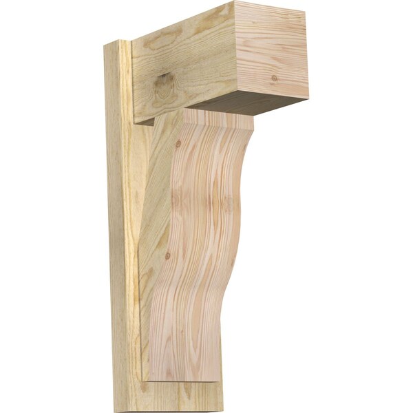 Ekena Millwork Funston Block Rough Sawn Outlooker, Douglas Fir, 8"W x 14"D x 26"H OUT08X14X26FST05RDF - main